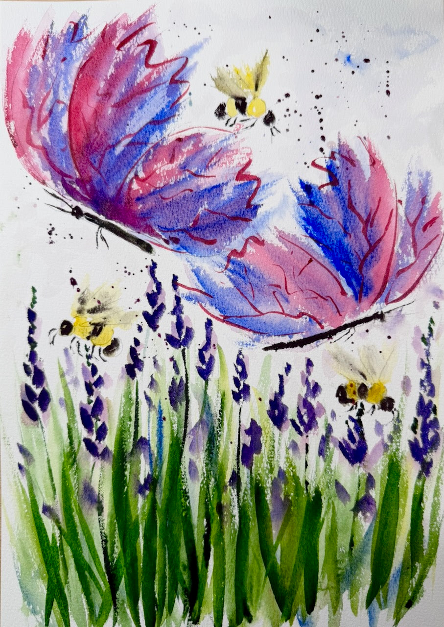 Watercolour Painting Kit ~ Butterflies, Bees & Blooms