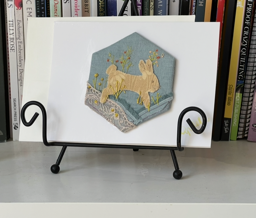 Hand Embroidered Greeting Card