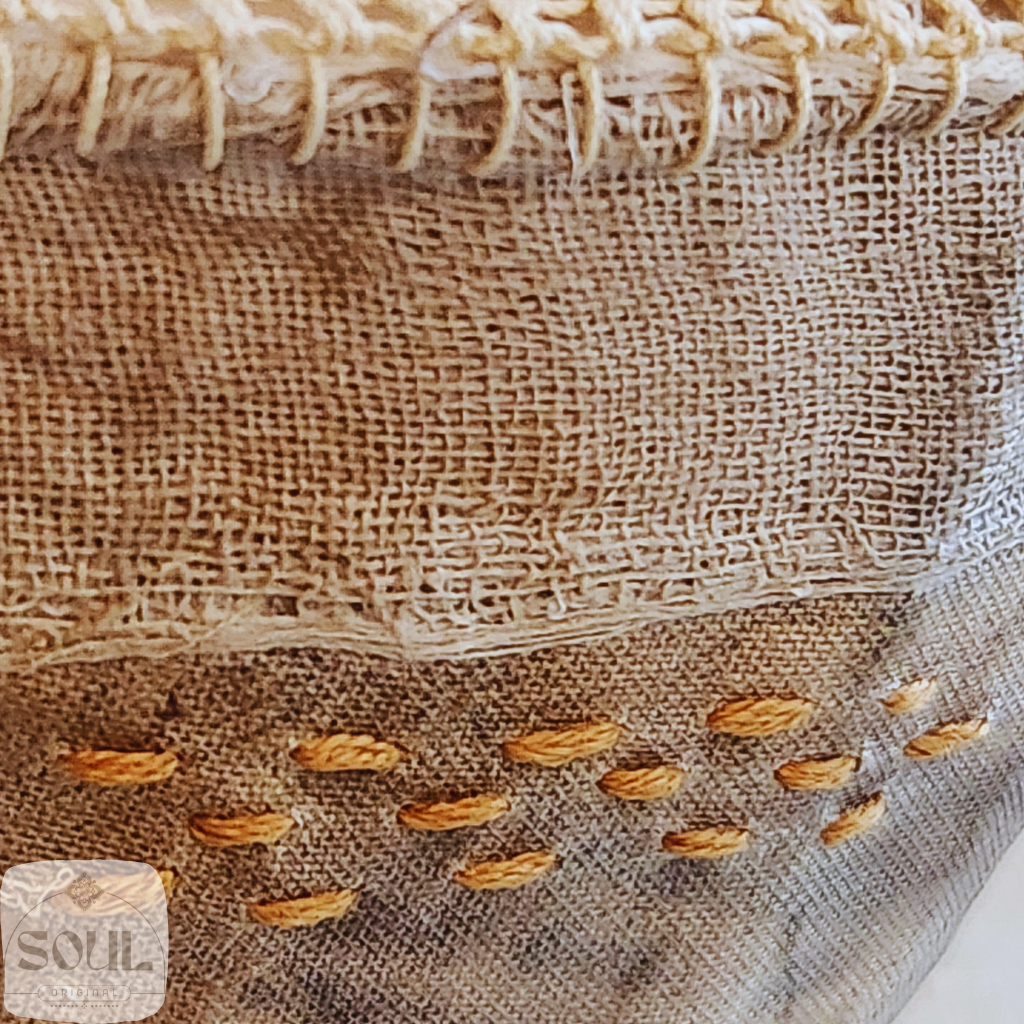 Textile Art Bowl – Natural & Earthy (1)