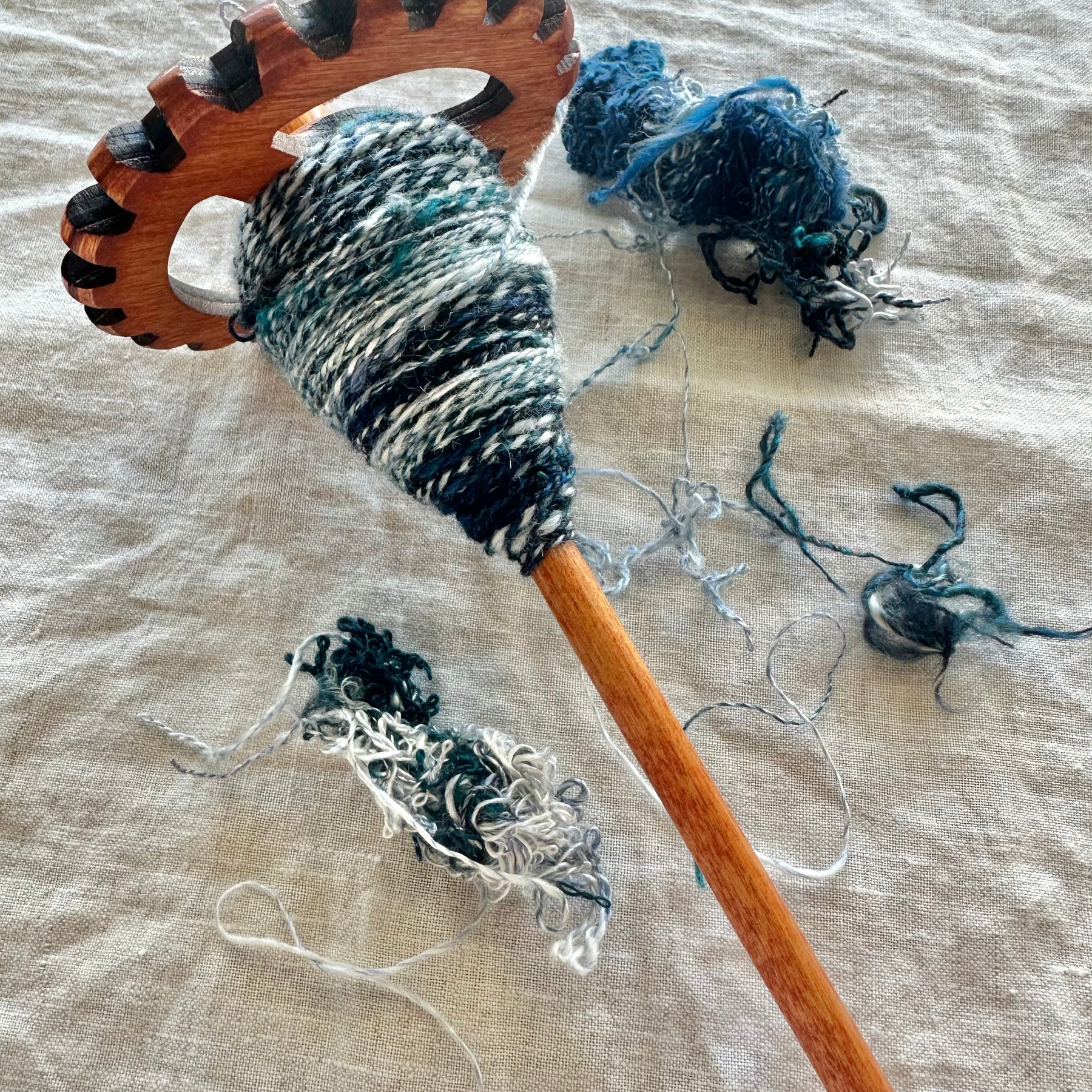 Handspun Crocheted Hair or Neck Ties
