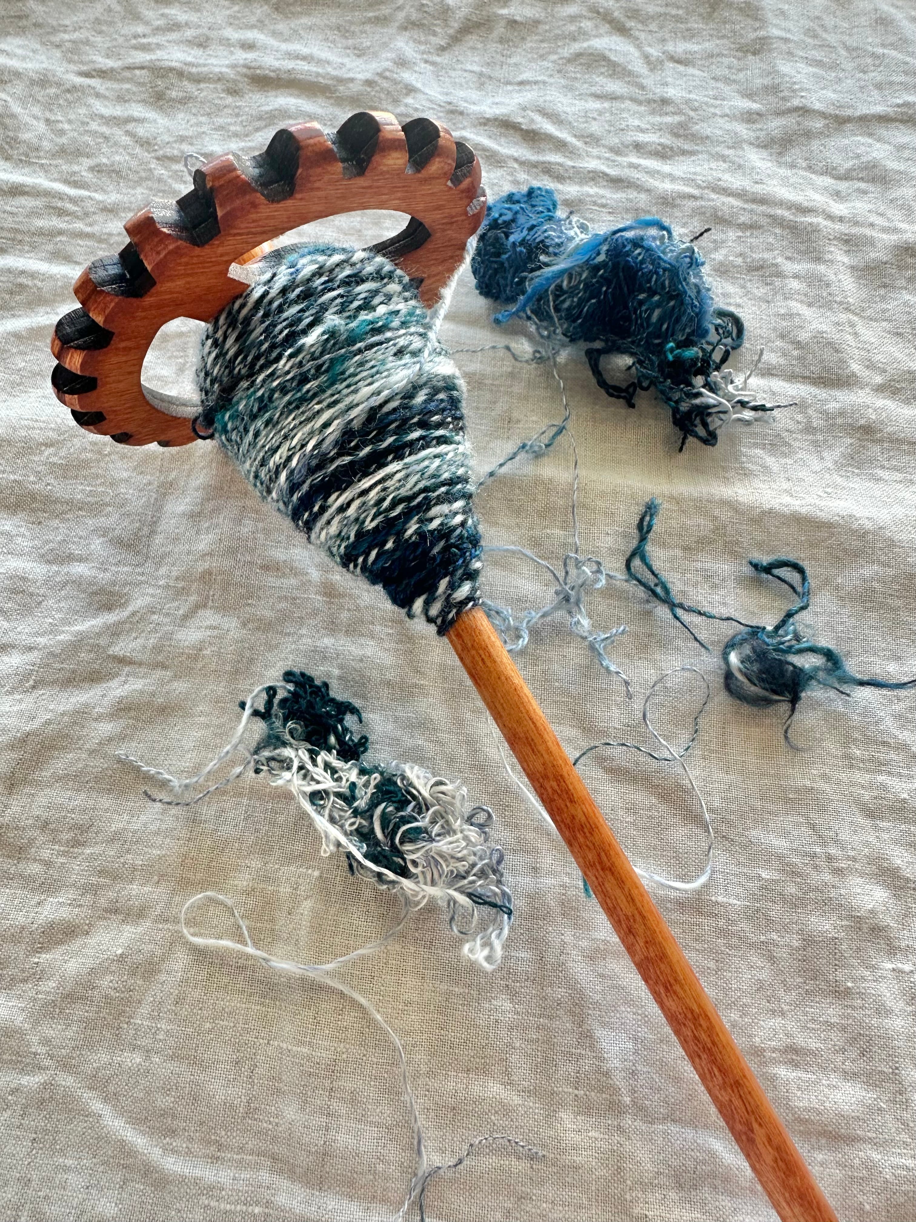 Handspun Crocheted Hair or Neck Ties