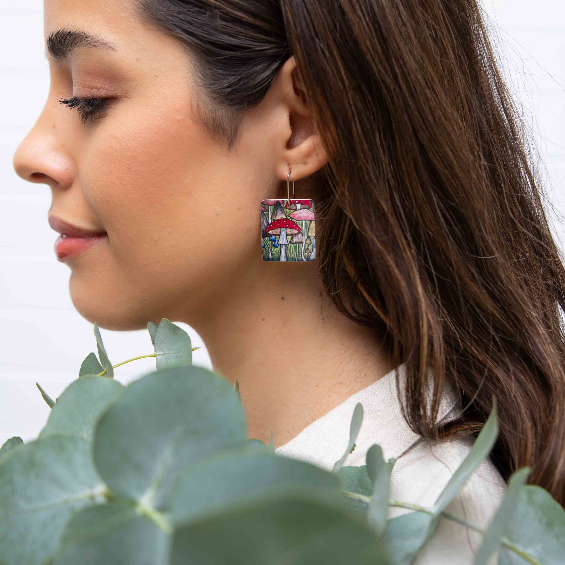 Mushroom Forager Earrings