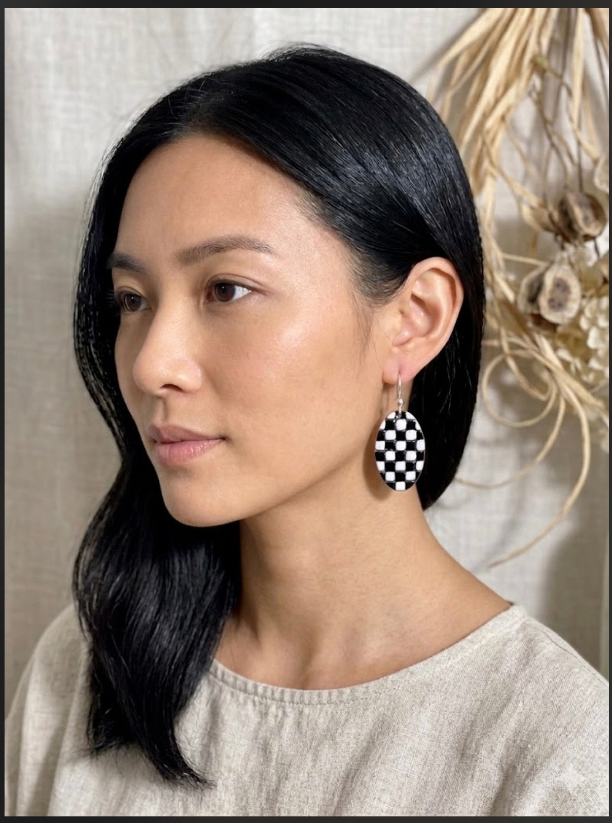 Patchwork enamel earrings. 5 colour ways