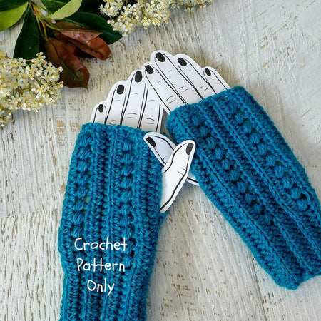 DIGITAL DOWNLOAD | Crochet Pattern | Stormy Days Handwarmers