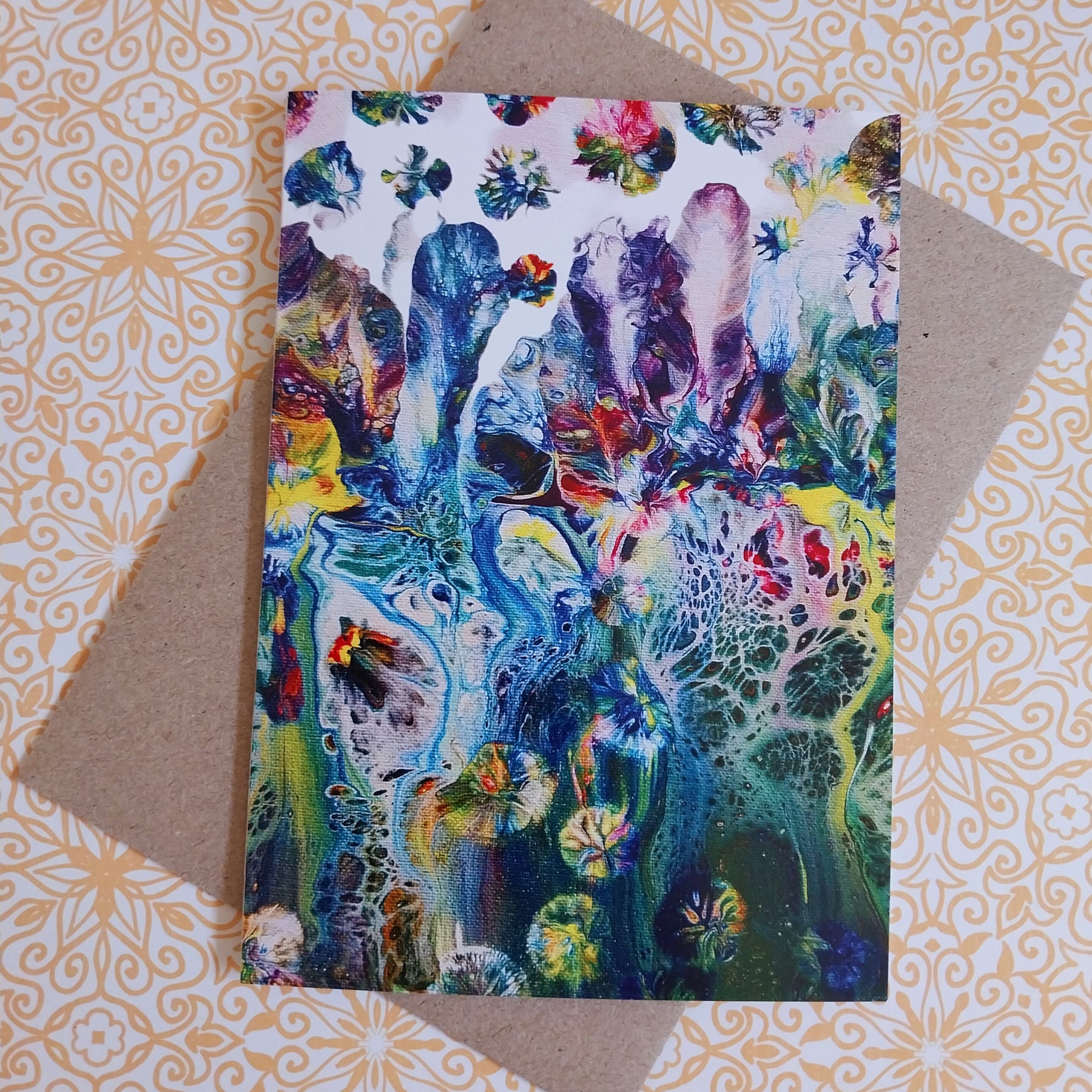Psychedelica Blank Greeting Card
