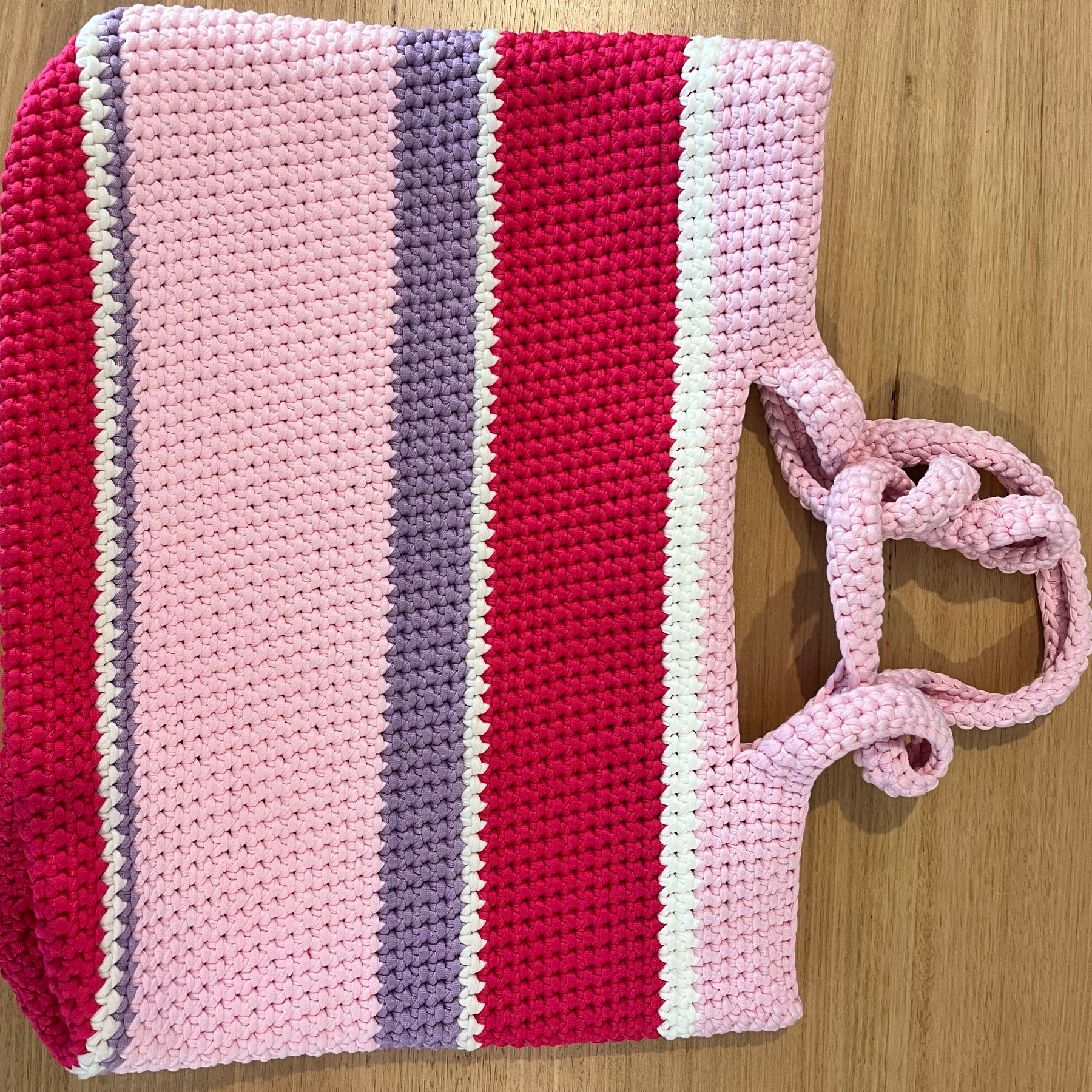 The Everyday Crochet Tote Bag - Fairy Floss