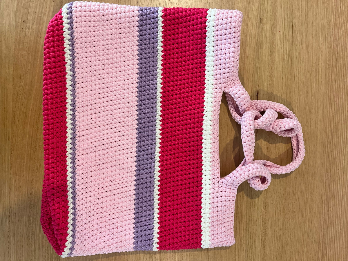 The Everyday Crochet Tote Bag - Fairy Floss