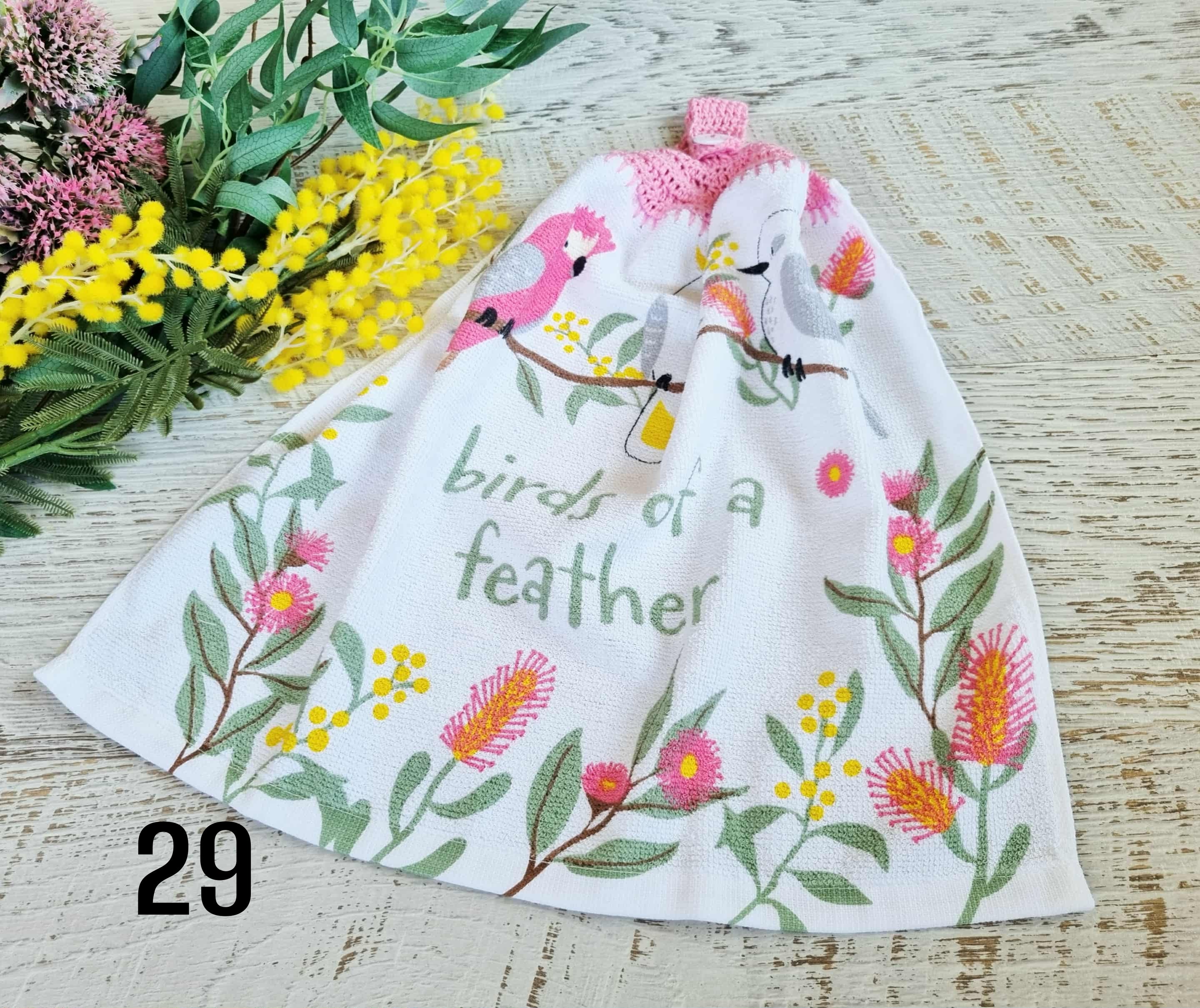 Kitchen Hand Towel | Hanging | Cotton | SINGLE LAYER - 9 Styles - 28-36