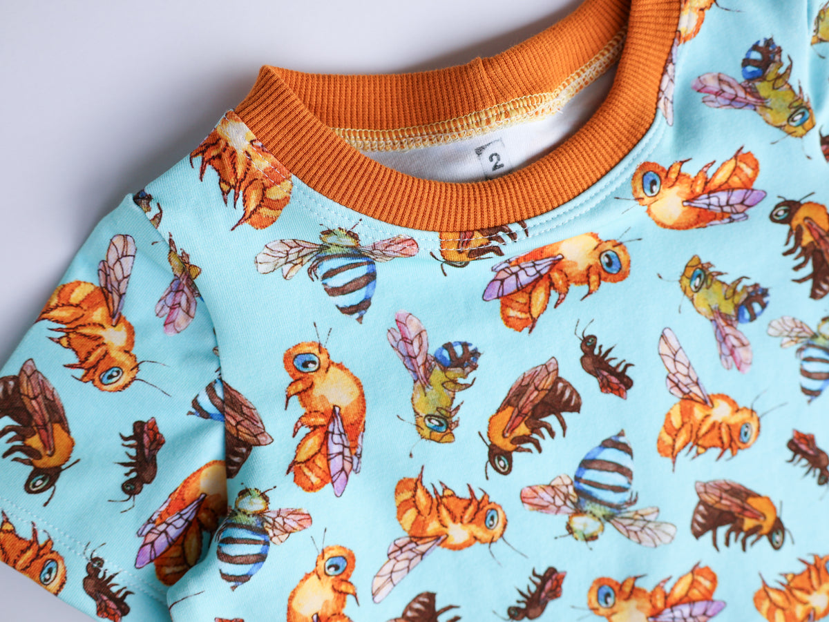 Australian native bees organic cotton dress 2026-27