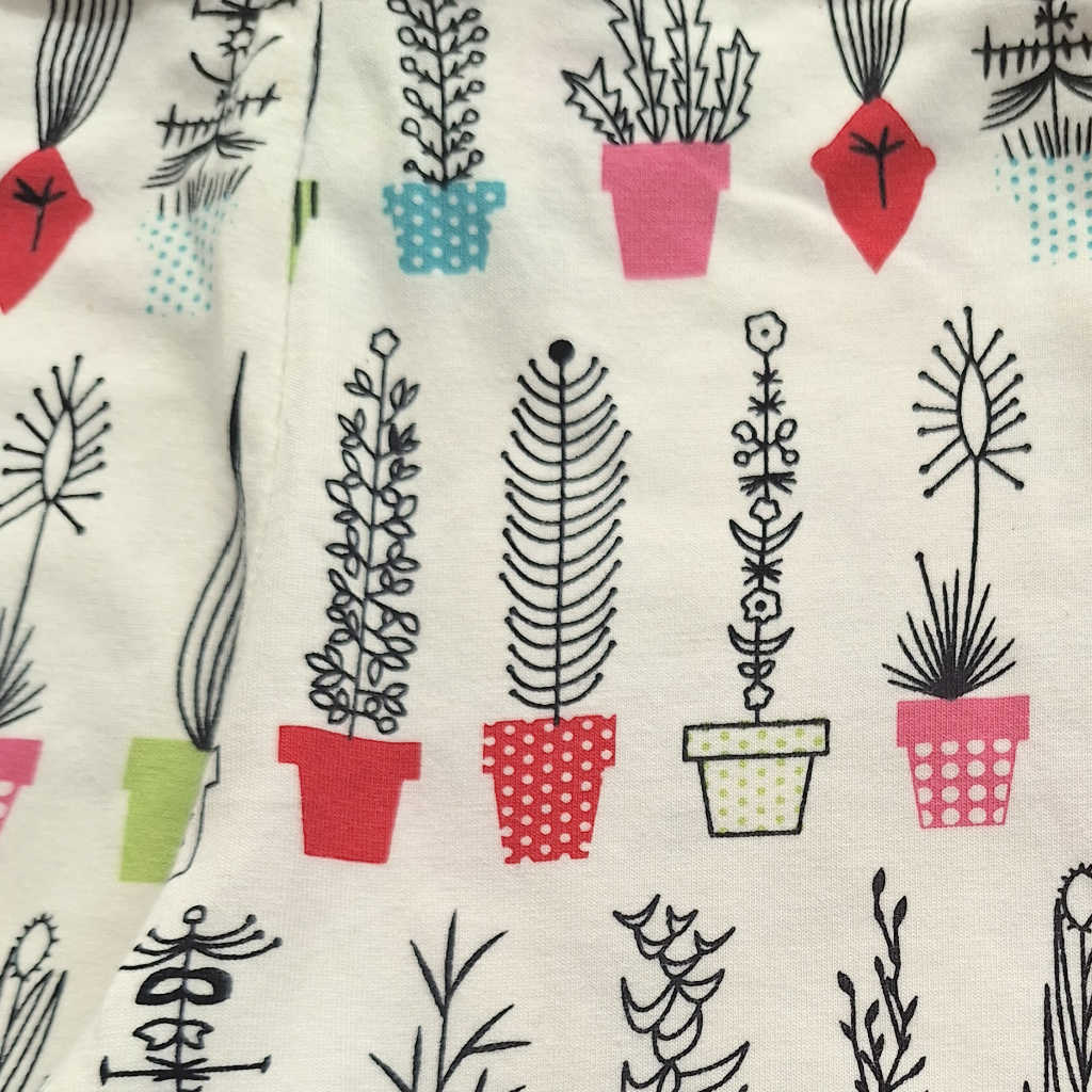 Handmade Cactus Print Baby Pants – Size 9–12 Months