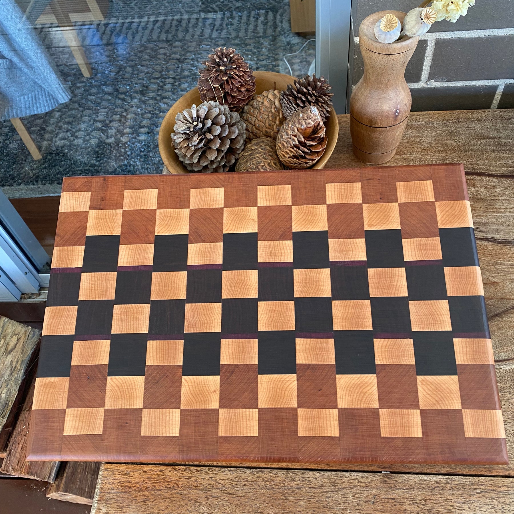Chopping Board - "The Tri Timber Grid"