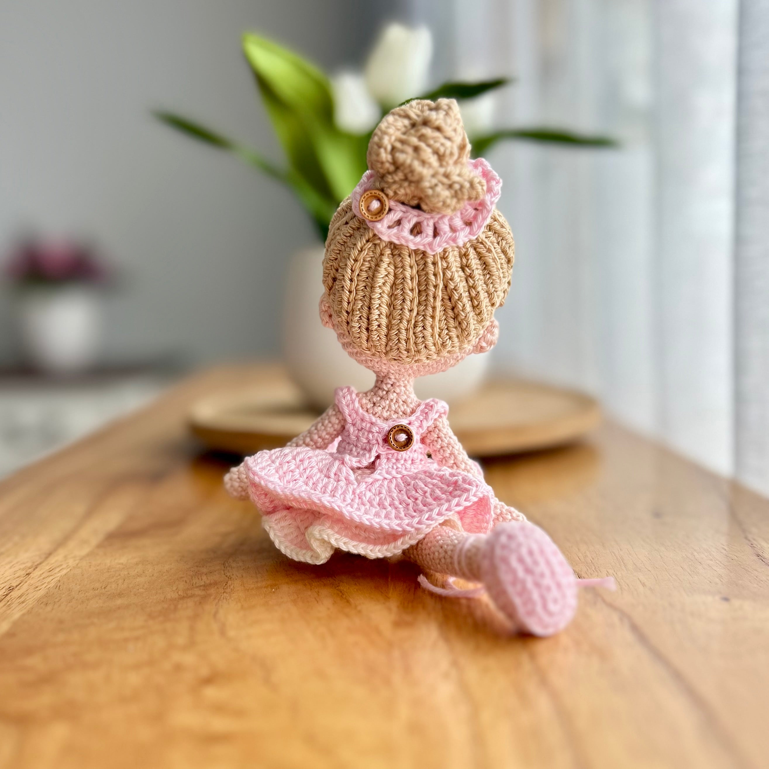 Clara | Crochet Ballerina Doll | 20cm | Ready to Ship