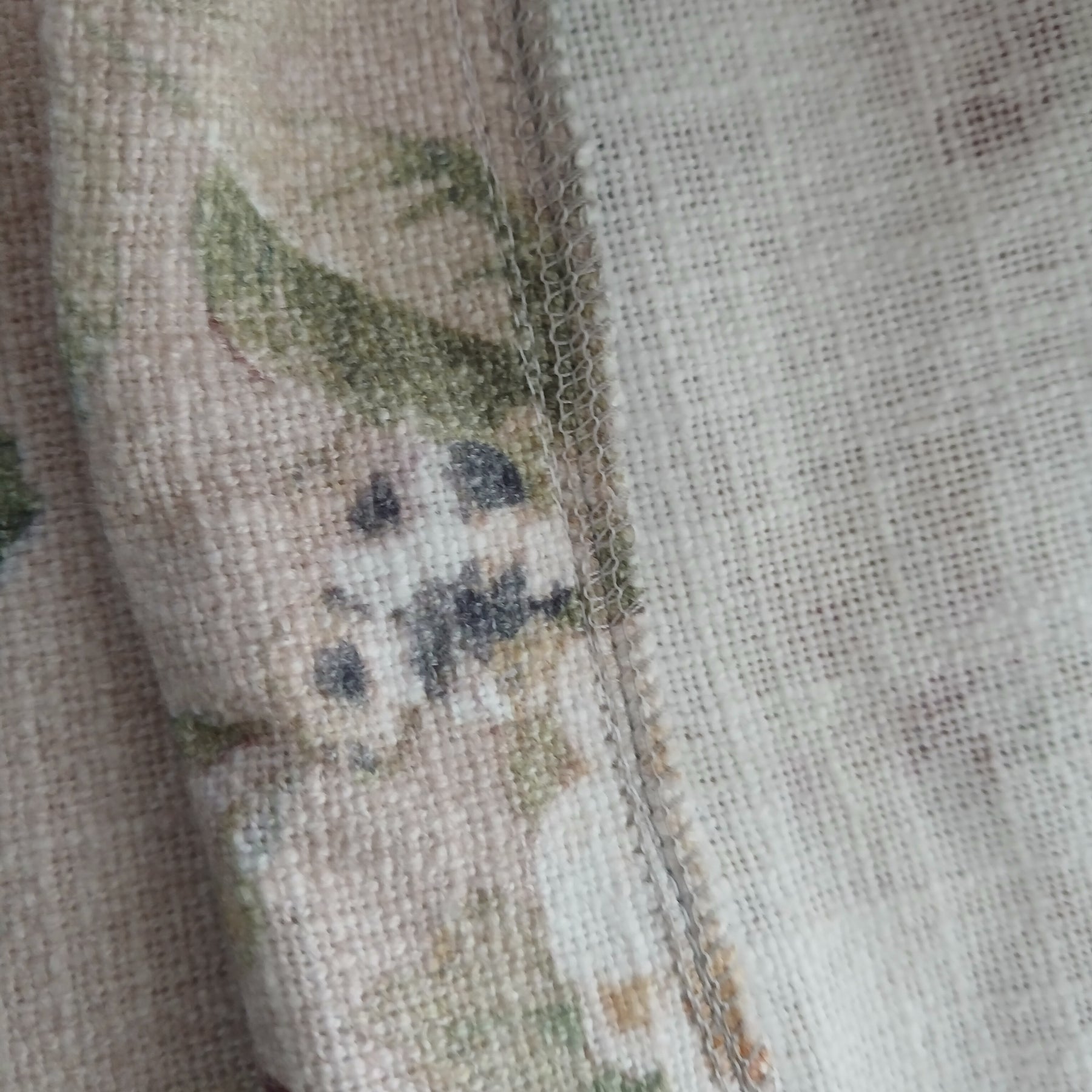 Reusable Linen Bread Bag - English Rose Print