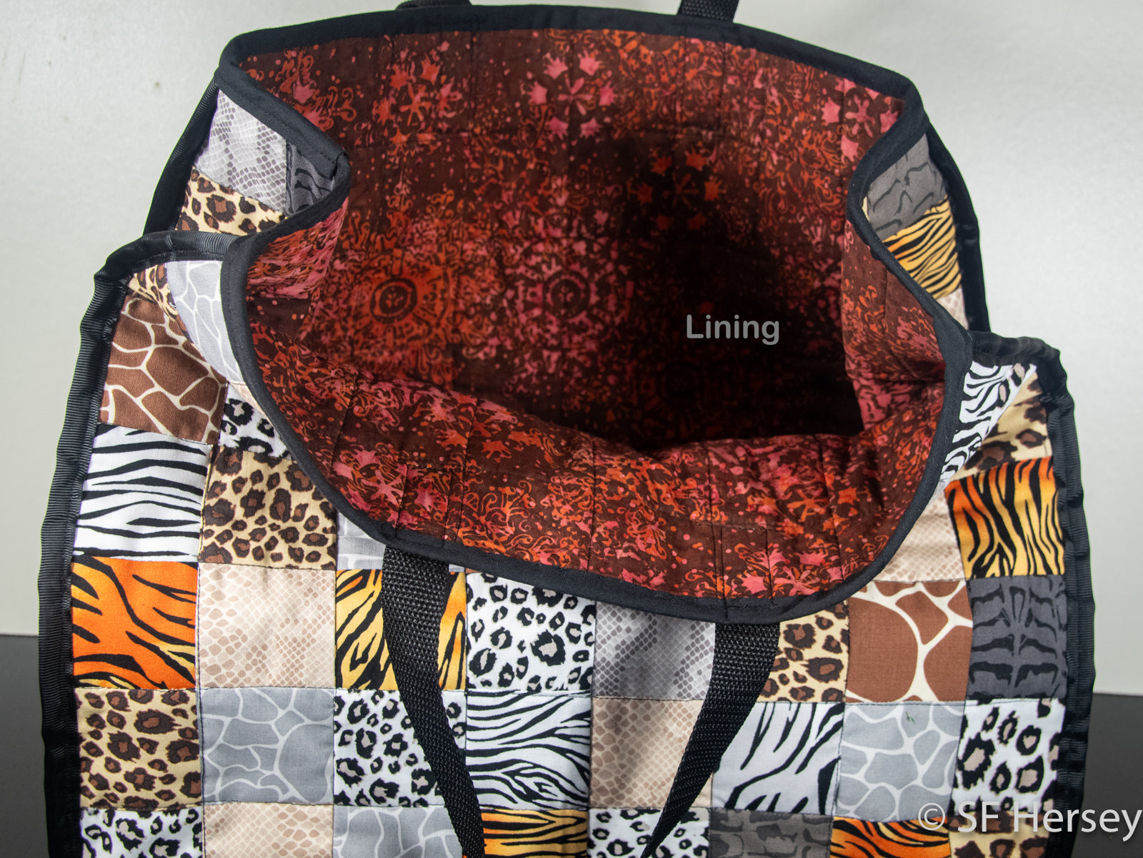 Wild Animal Patterned Shopping Bag