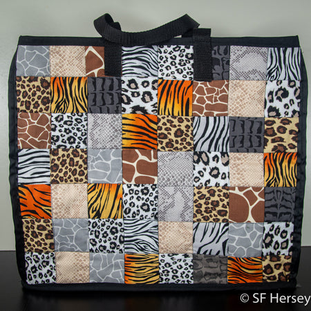 Wild Animal Patterned Shopping Bag