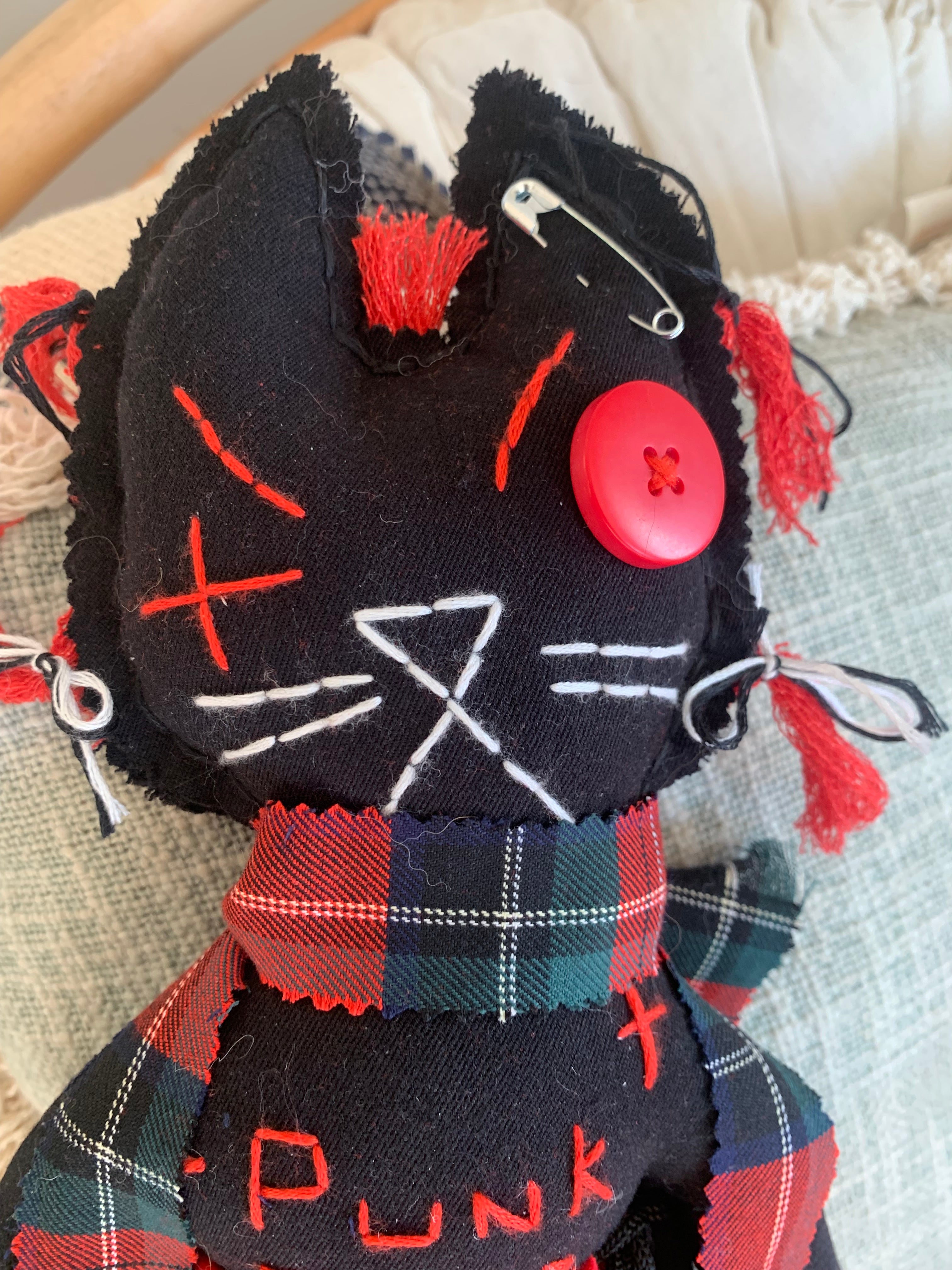 Punk Baby Handmade Recycled Fabric