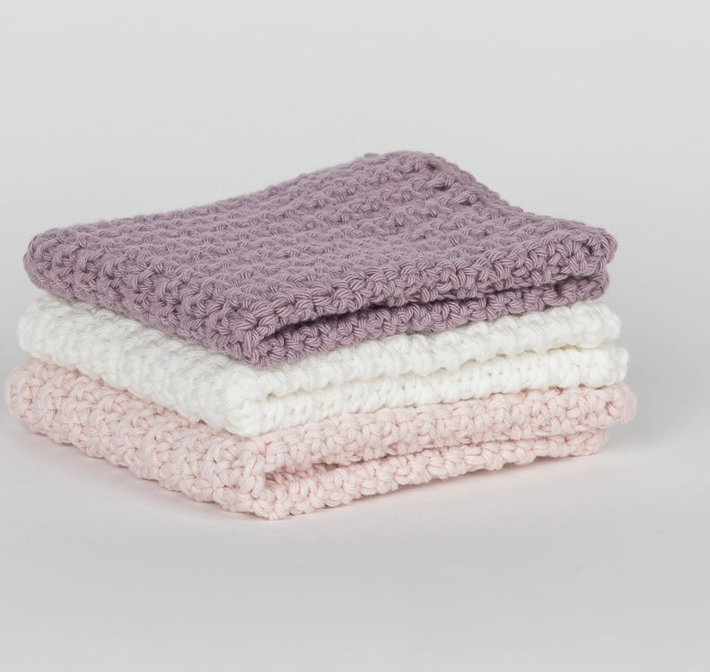 Reusable Wash Cloths - Set 3 - Cotton