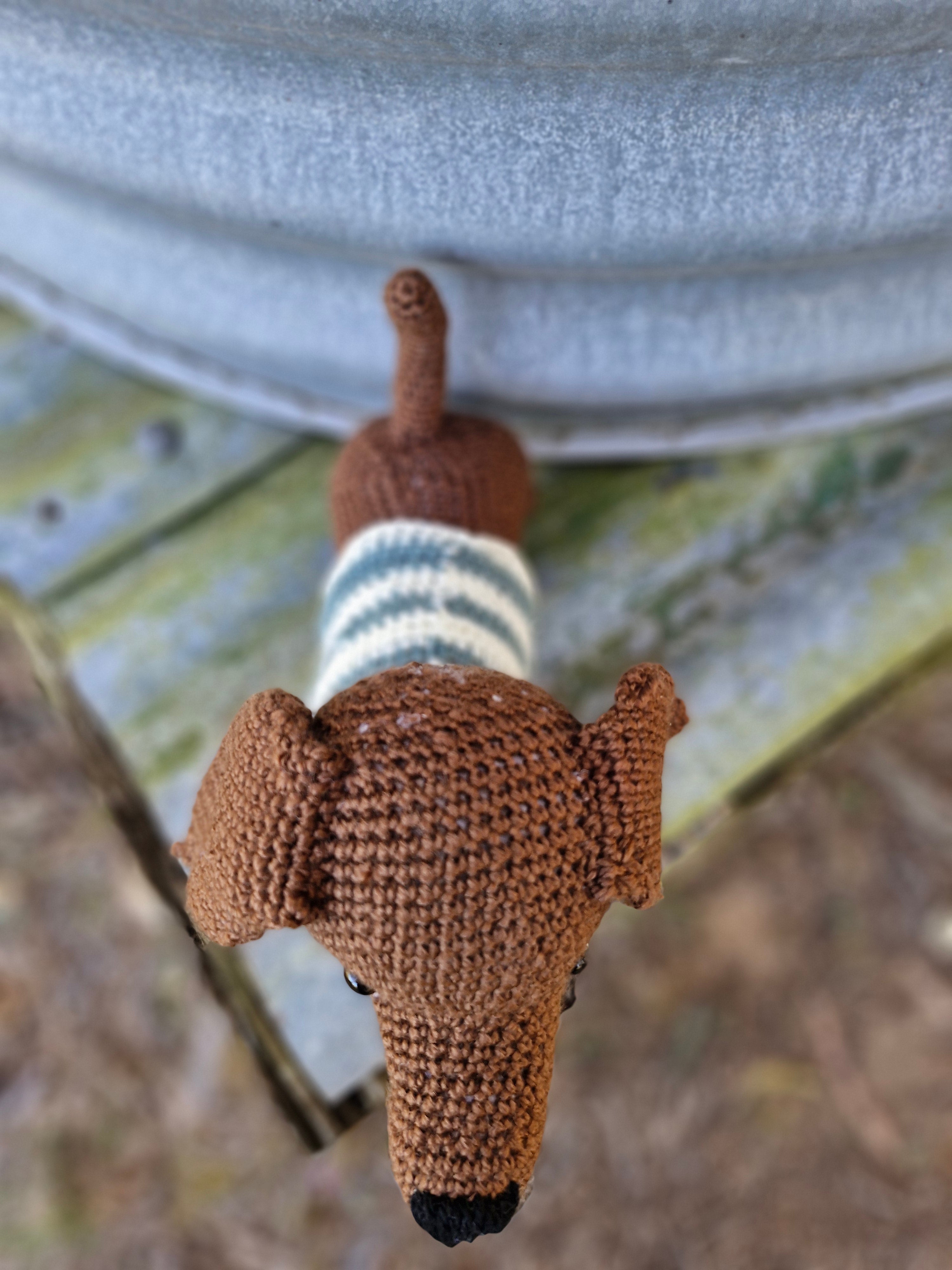 Super cute Hand crochet Dachshund Dog (Sausage Dog)