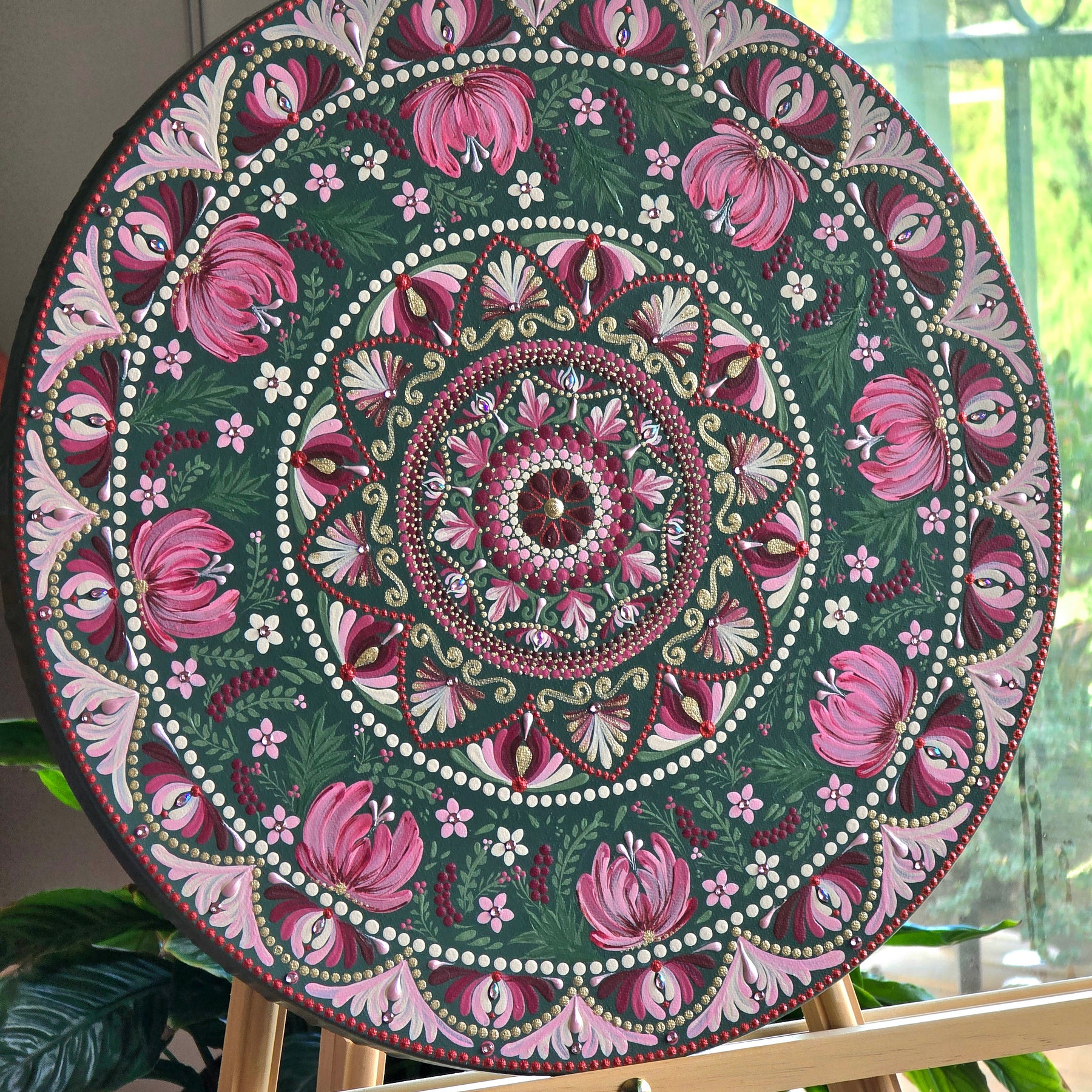 "Anais" - Original, one-of-a-kind mandala painting.