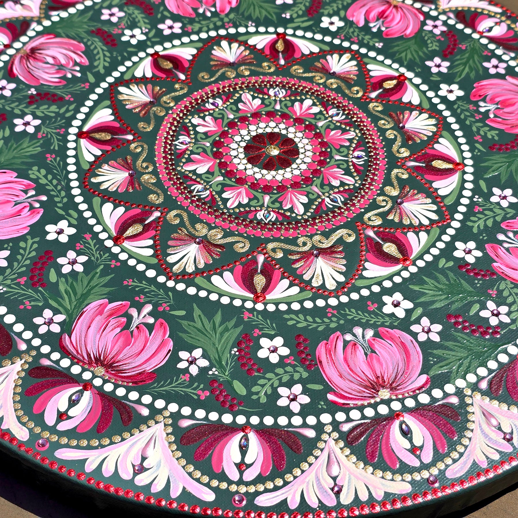 "Anais" - Original, one-of-a-kind mandala painting.