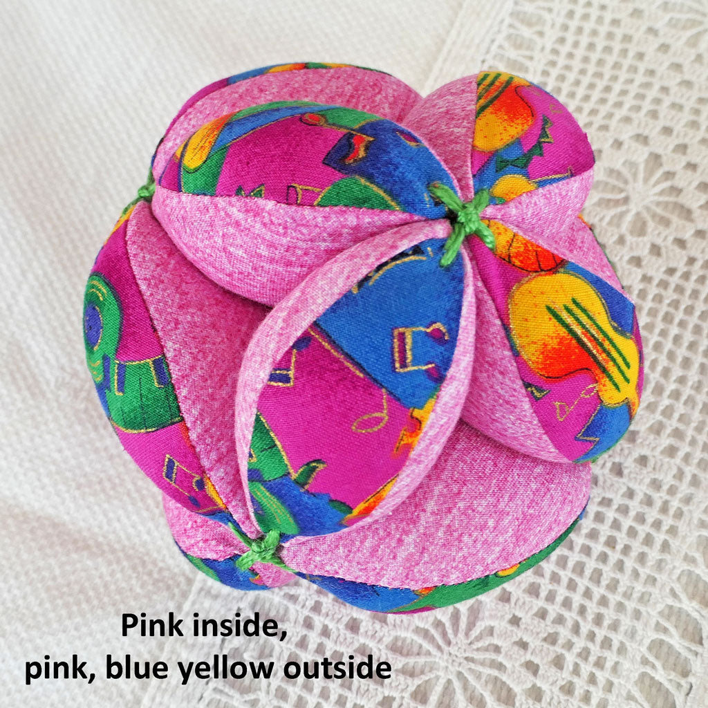 Brightly coloured balls, handmade, free shipping