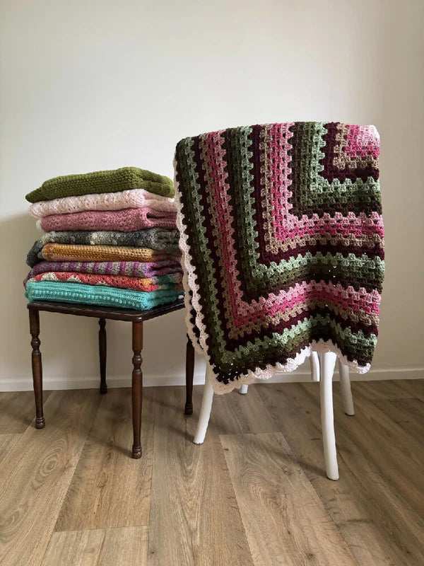 Crochet | Baby Blanket / Throw | Various Pink & Variegated options