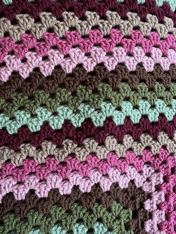 Crochet | Baby Blanket / Throw | Various Pink & Variegated options