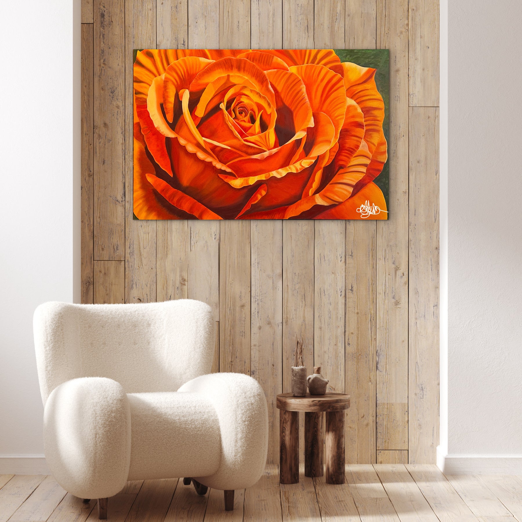 Golden Ember - Oil Painting - Hand Painted