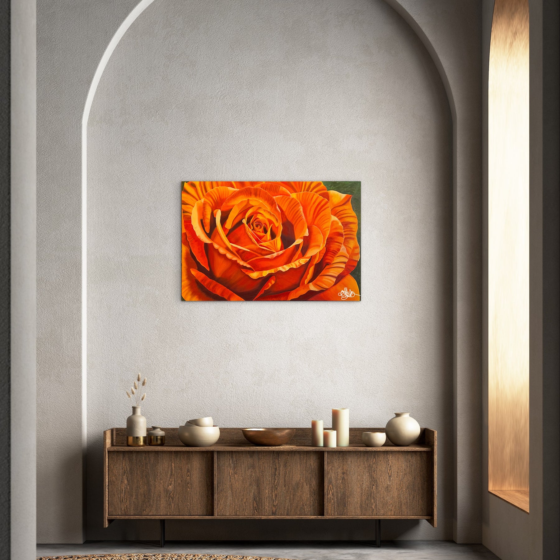 Golden Ember - Oil Painting - Hand Painted