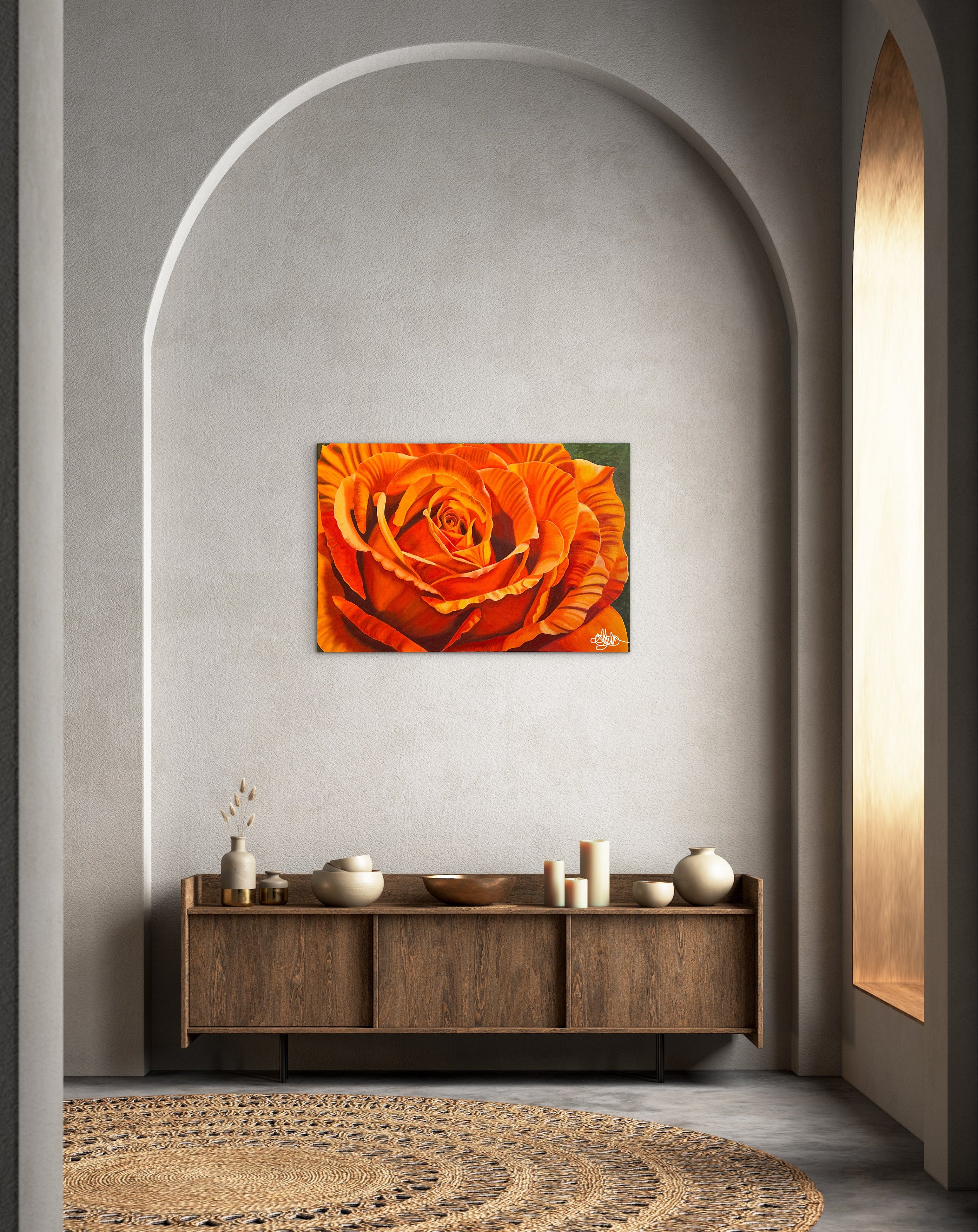 Golden Ember - Oil Painting - Hand Painted