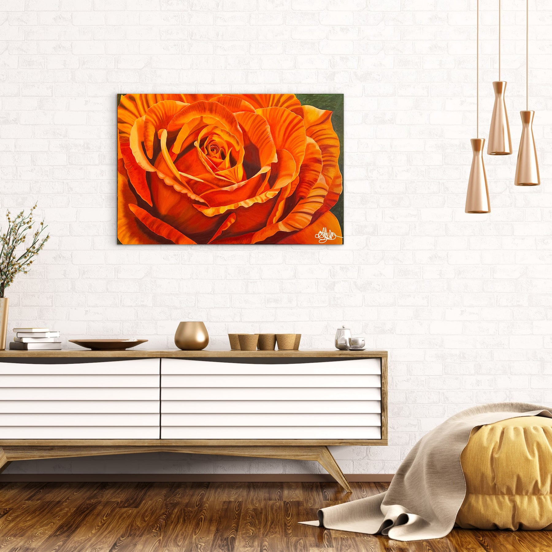 Golden Ember - Oil Painting - Hand Painted