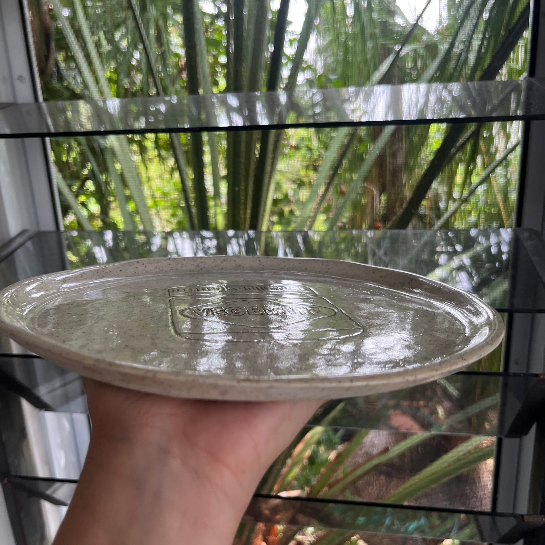 Handmade Ceramic Vegemite Plate