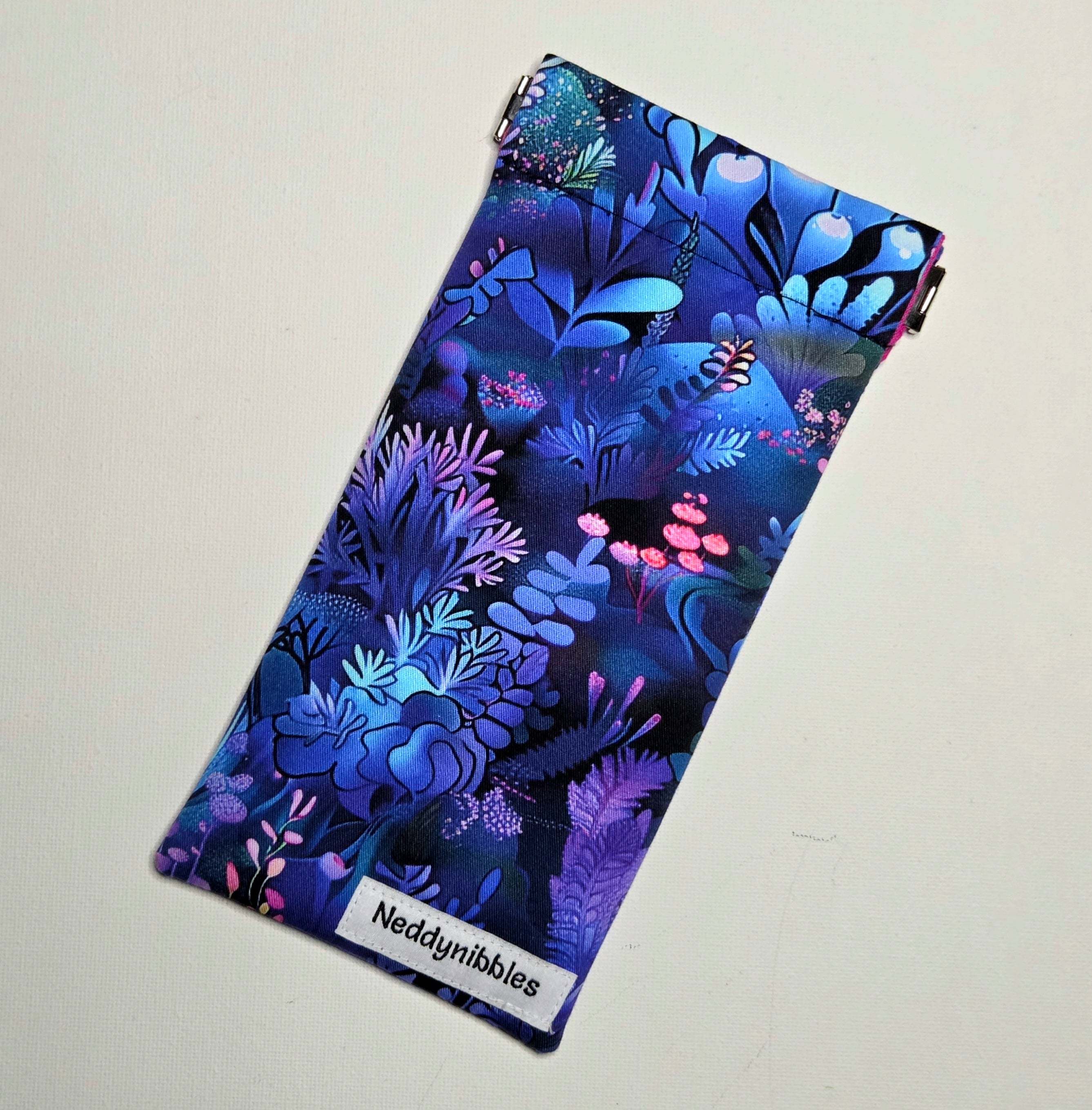 Sunglasses Pouch with a gorgeous coral reef design
