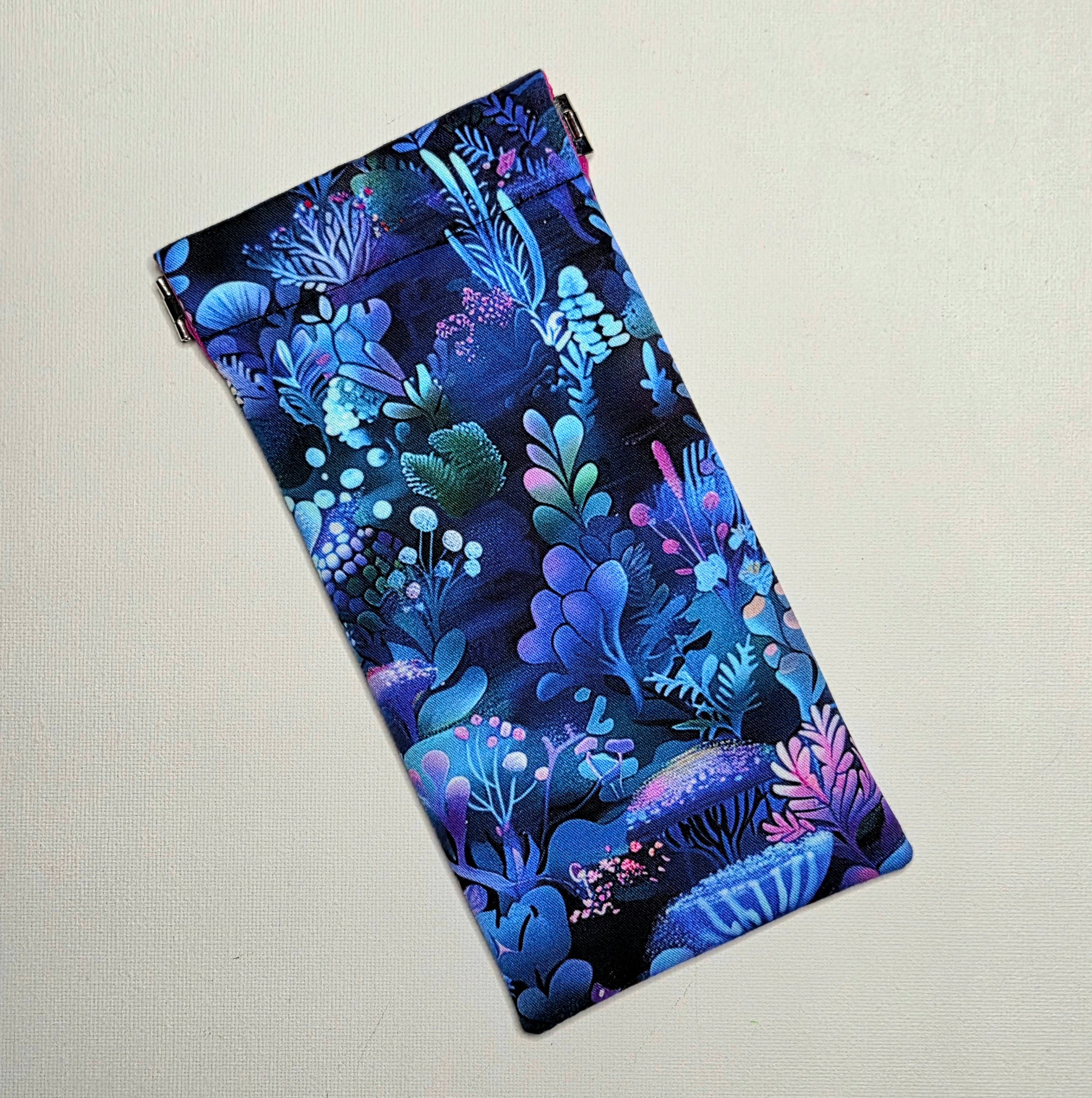 Sunglasses Pouch with a gorgeous coral reef design