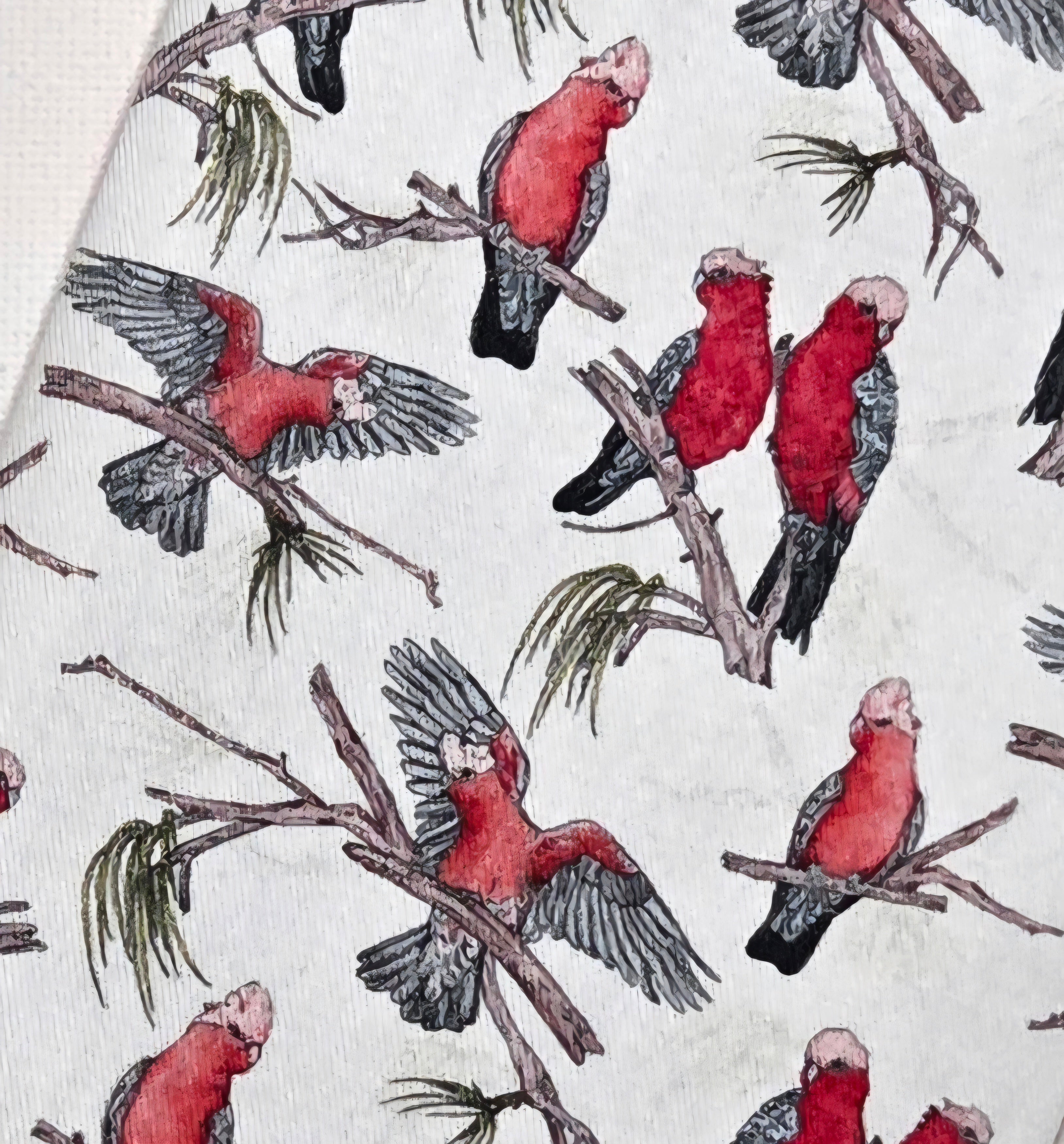 Sunglasses Pouch in pink and grey galah fabric