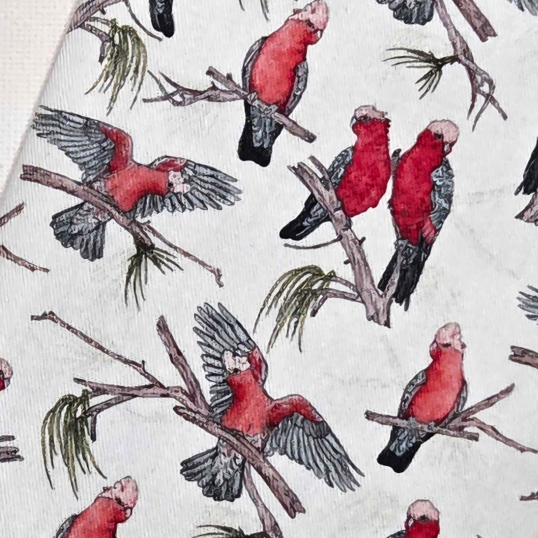 Sunglasses Pouch in pink and grey galah fabric