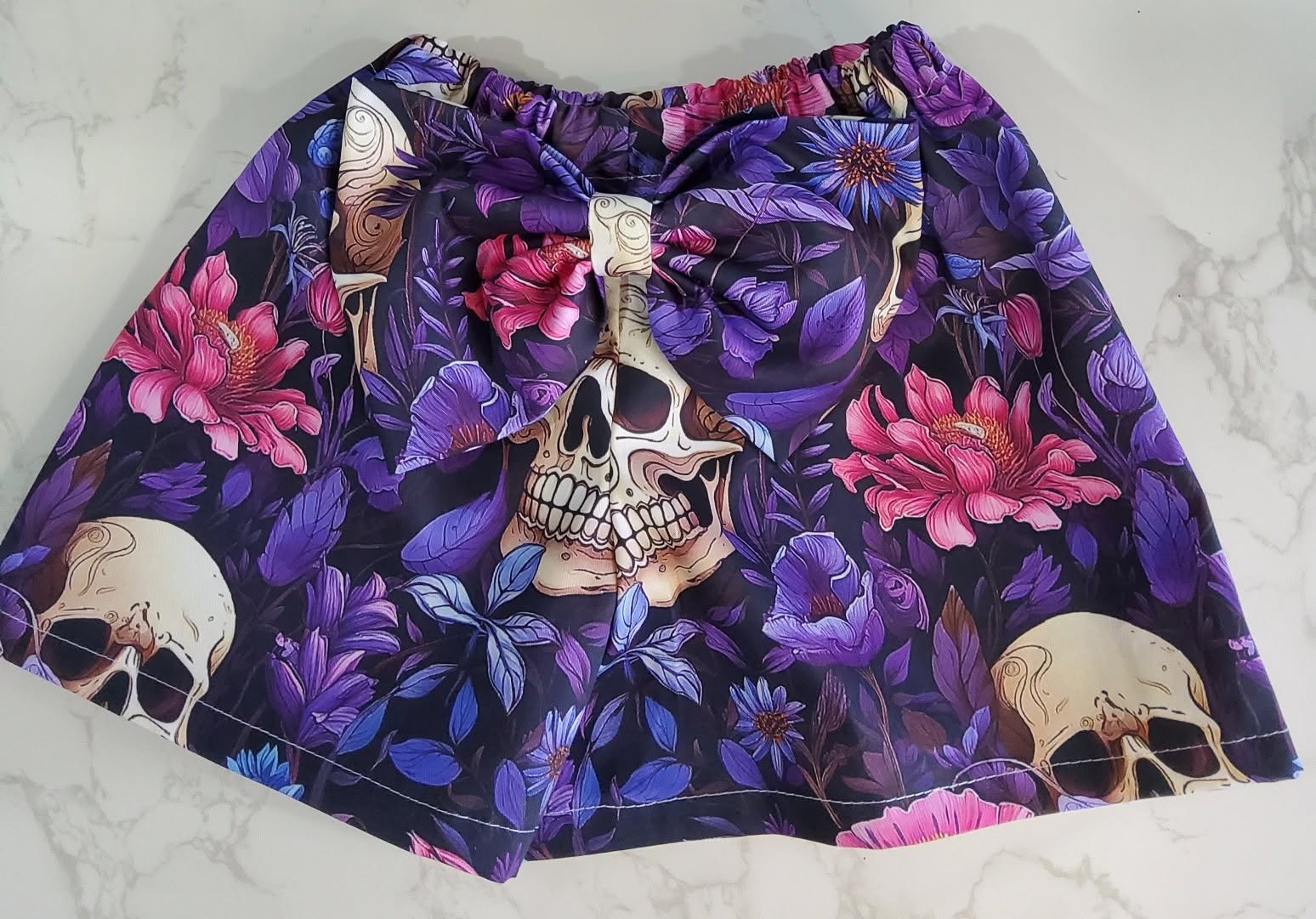 Halloween Skull Shorts Size 3y