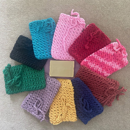 Crocheted Eco-Friendly Bathroom Collection - Soap Sock