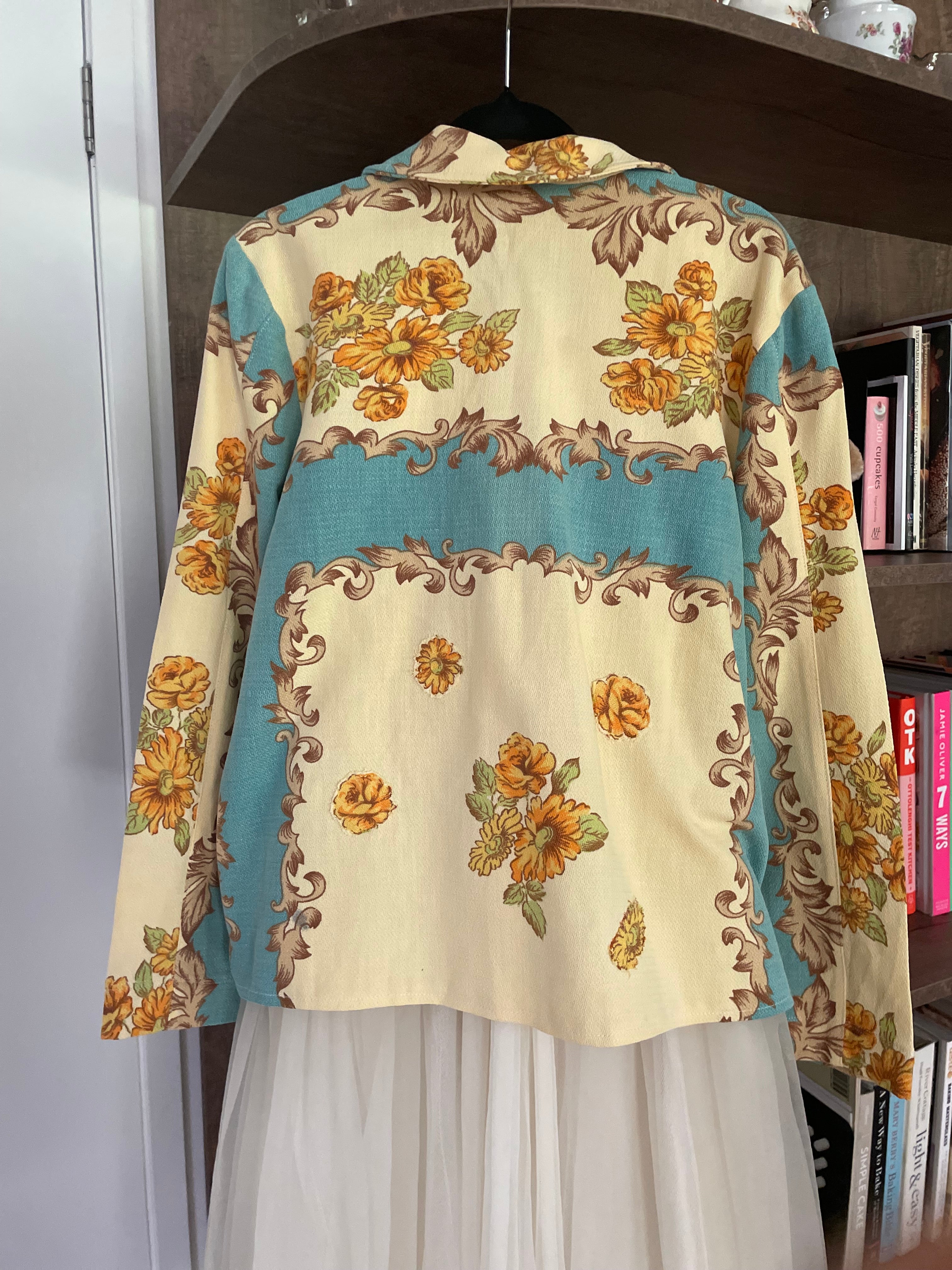 Handmade Upcycled Floral Jacket Vintage