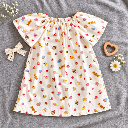 Girls Cotton Aline Dress