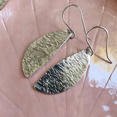 Handcrafted Sterling Silver Spoon Bowl Earrings