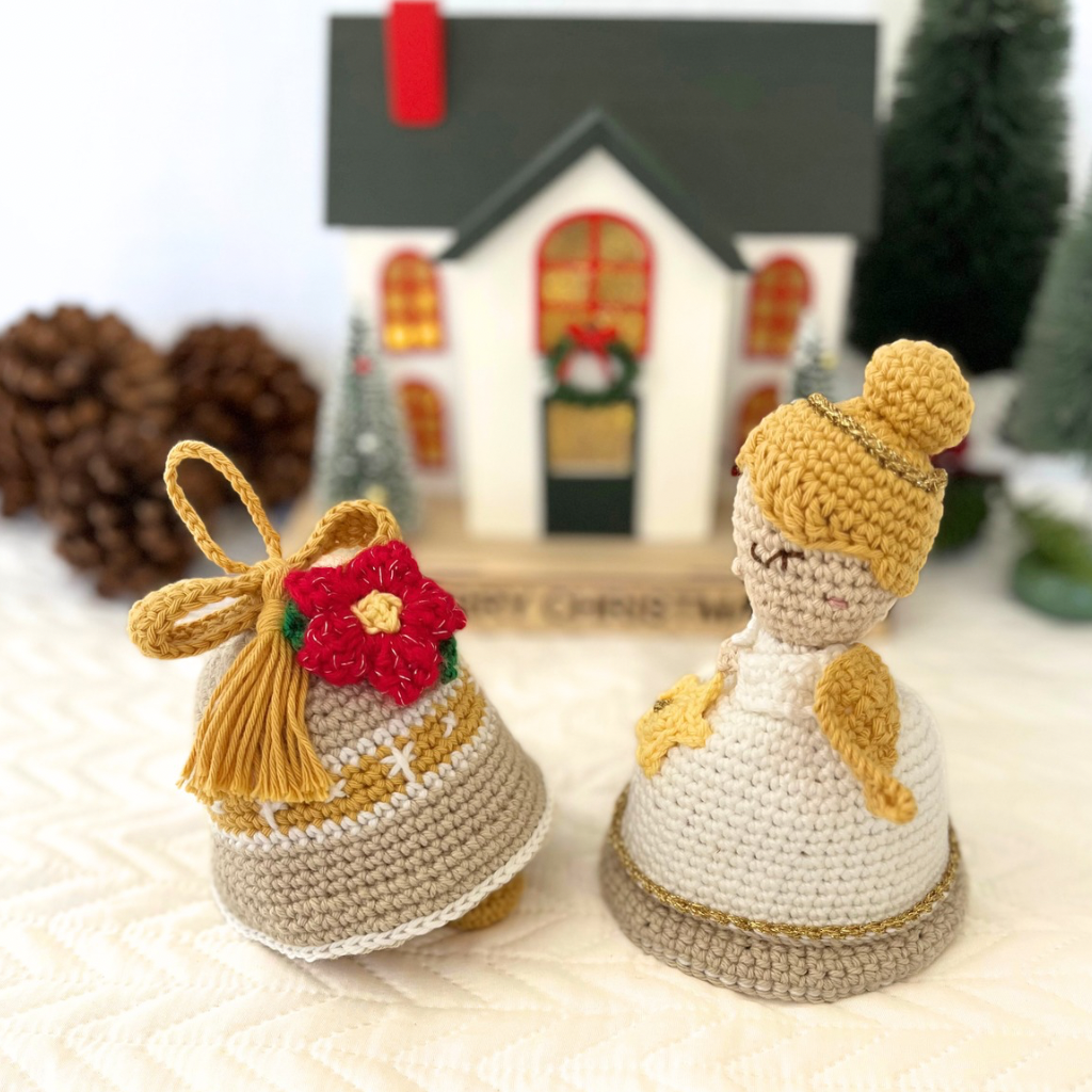 Crochet Reversible Christmas Angel Christmas Bell,Christmas Decoration