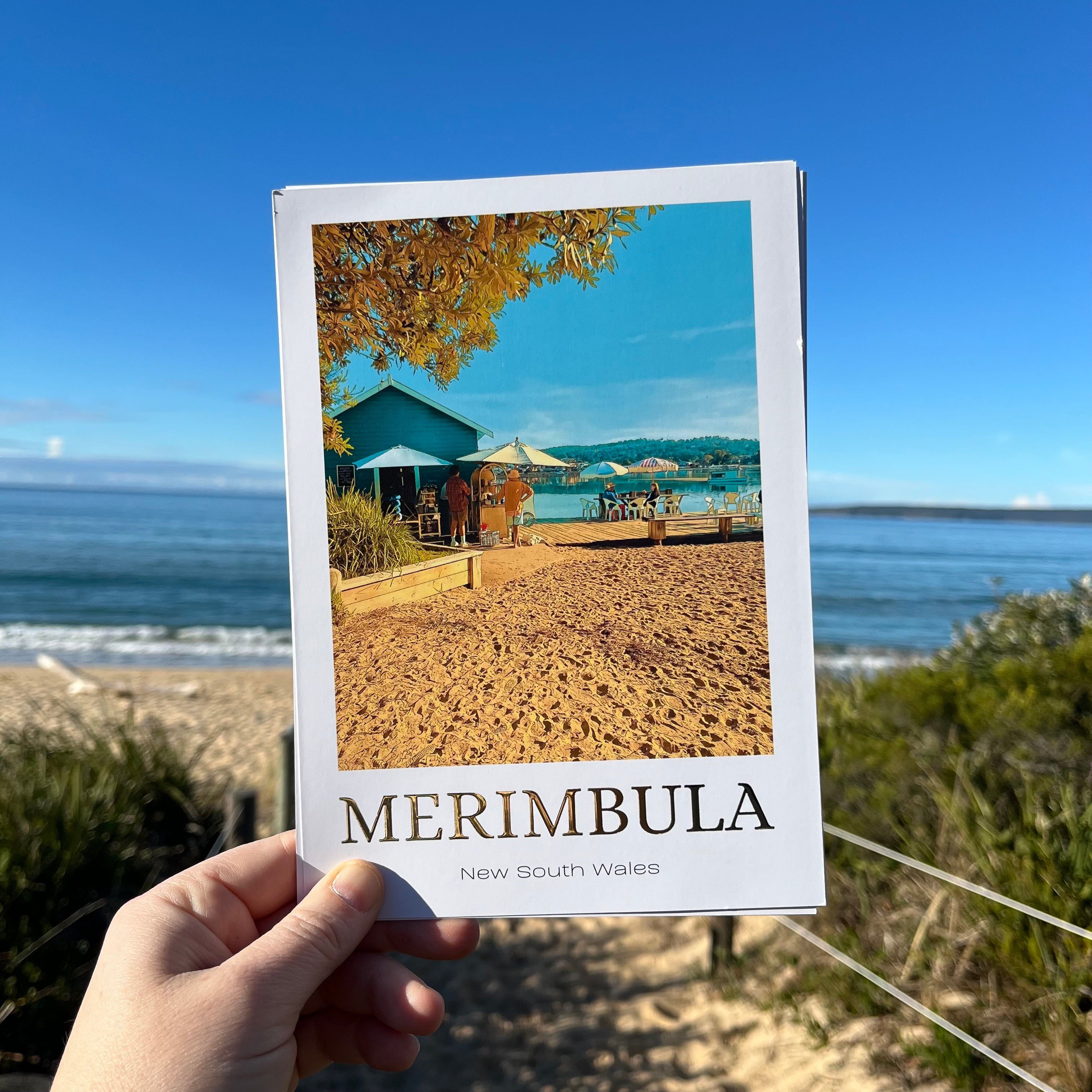 Sapphire Coast Gold Foil Location Prints