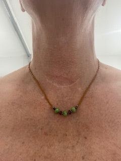 Brown & Green Bead Necklace