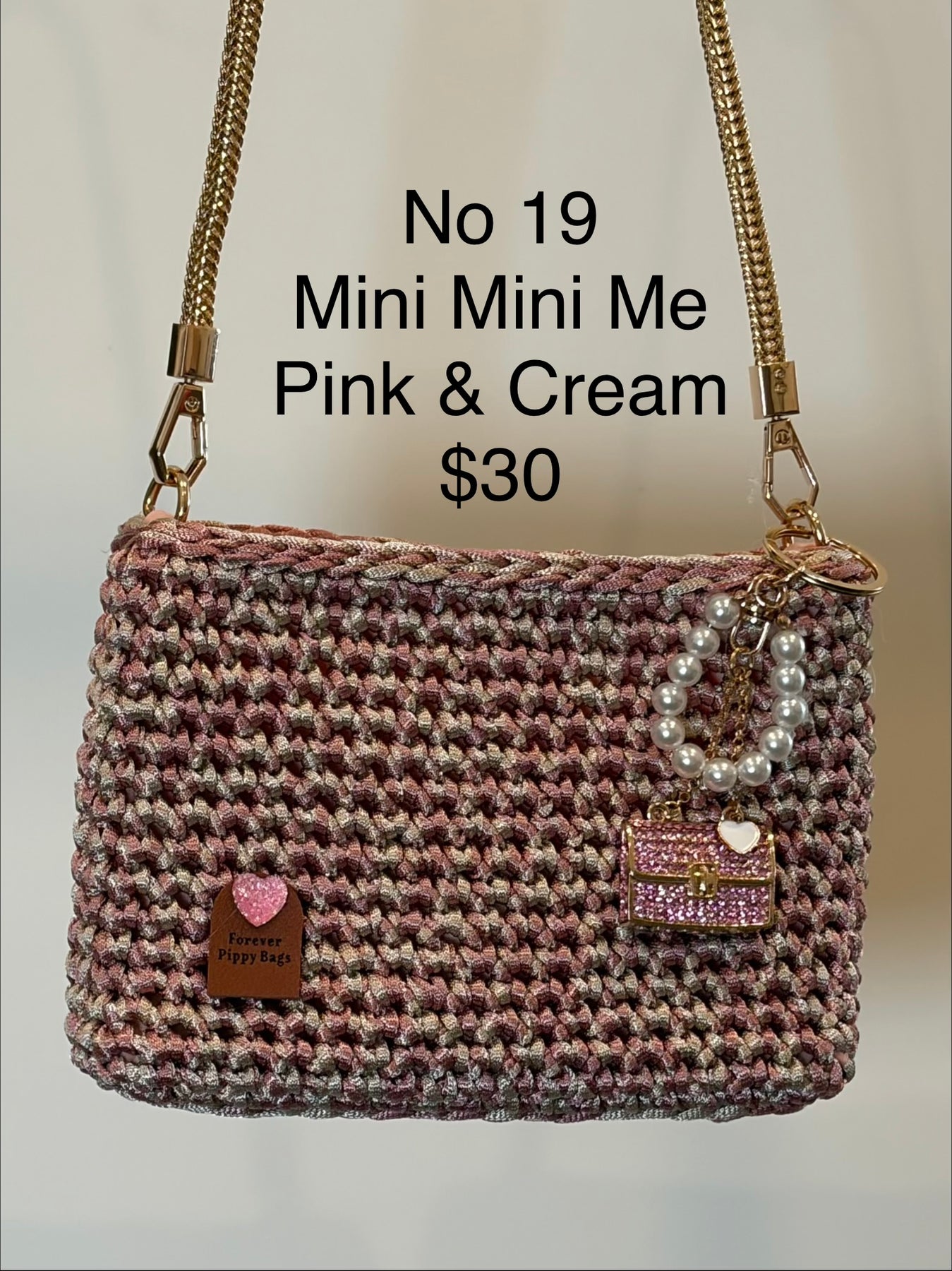 No 19 Mini Me Crocheted Girls Shoulder Bag
