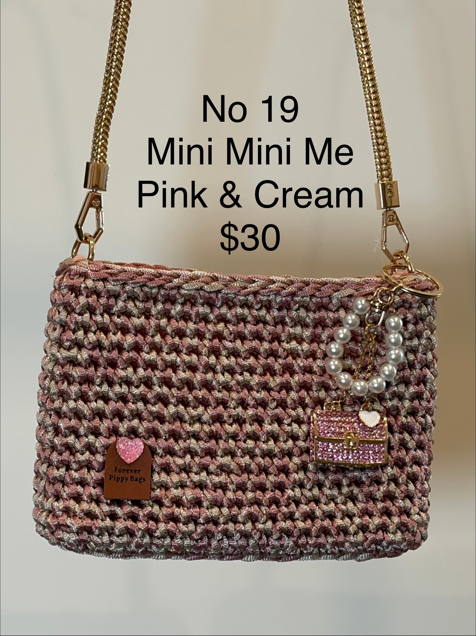 No 19 Mini Me Crocheted Girls Shoulder Bag