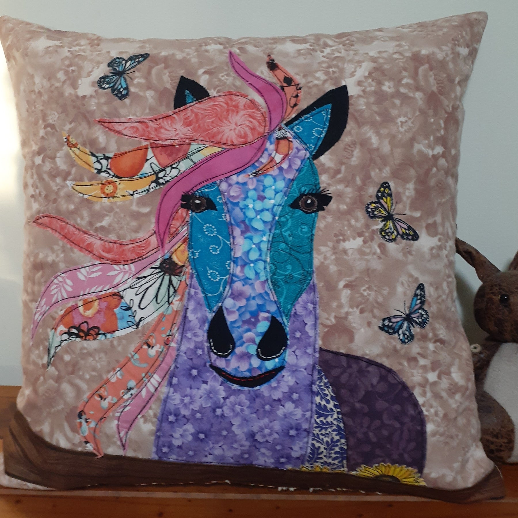 Hannah the horse cushion cover
