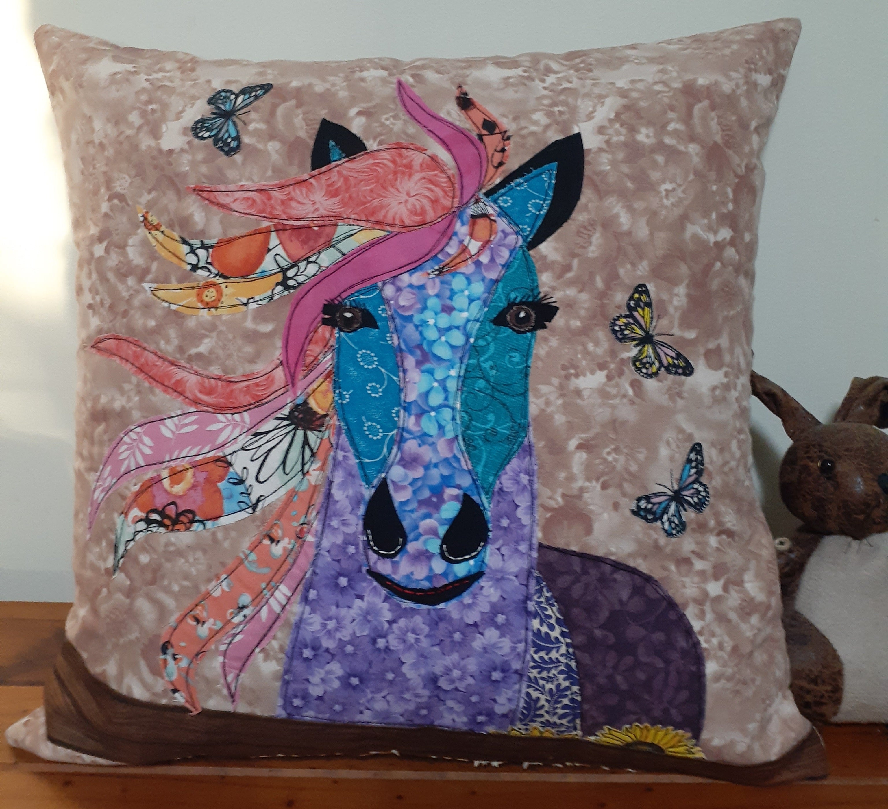 Hannah the horse cushion cover