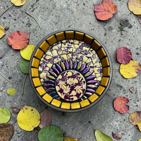 Mosaic Bee Bath.