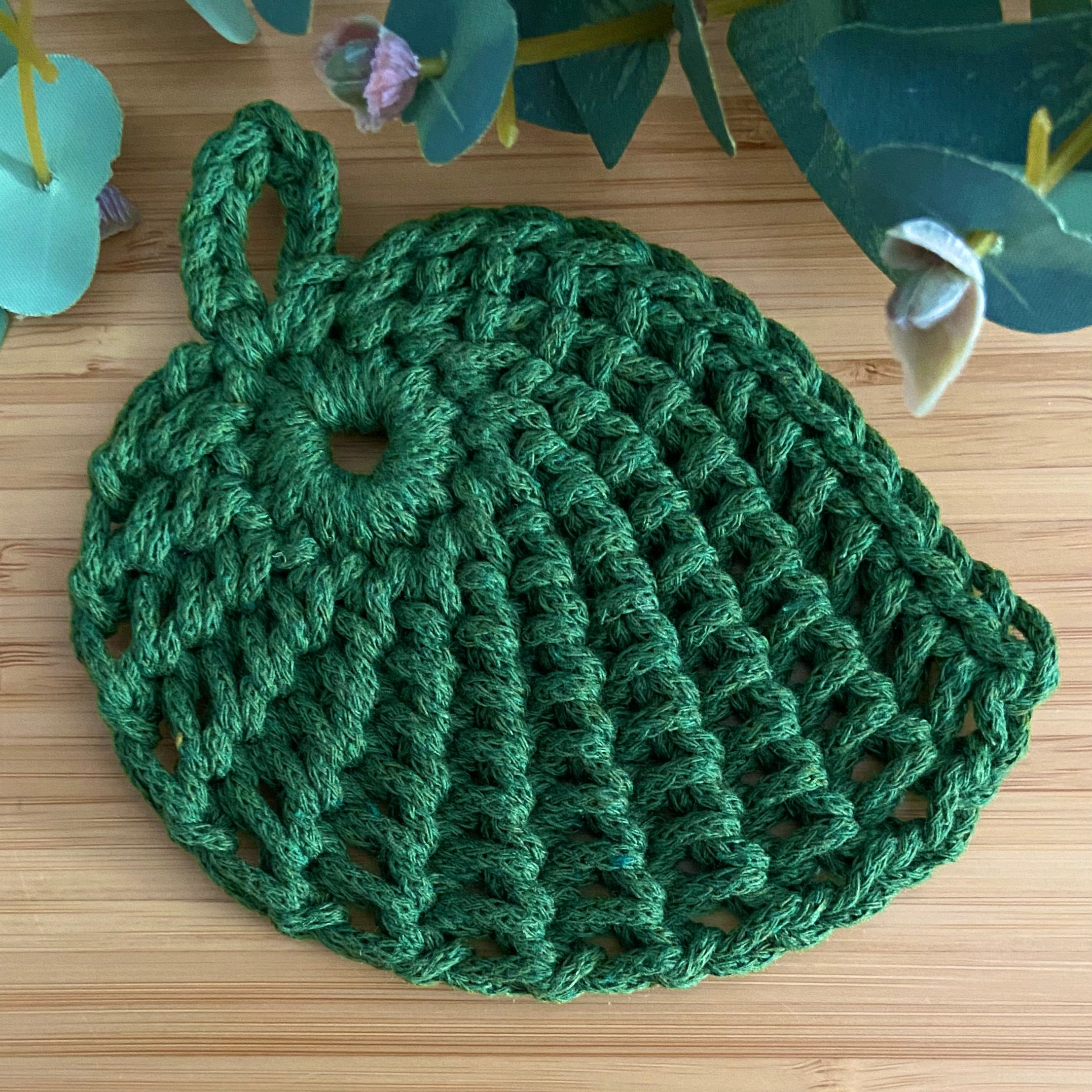 Crochet Leaf Coasters - Set of 4 - Autumn